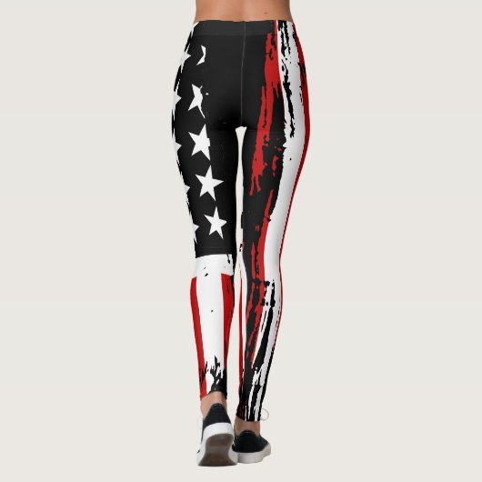 Amerikaanse vlag Leggings (Achterkant)