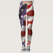 Amerikaanse vlag Leggins Leggings (Voorkant)