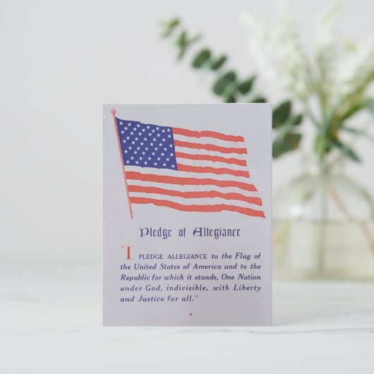  - amerikaanse vlag - legitimering feestdagenkaart (Staand voorkant)