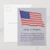  - amerikaanse vlag - legitimering feestdagenkaart (Voorkant / Achterkant)