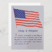  - amerikaanse vlag - legitimering feestdagenkaart (Voorkant / Achterkant)