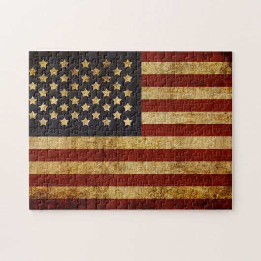  Amerikaanse vlag Legpuzzel (Horizontaal)