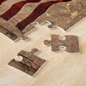Amerikaanse  vlag legpuzzel (Zijkant)