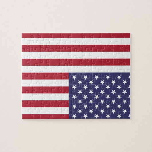 Amerikaanse vlag legpuzzel (Horizontaal)