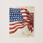 Amerikaanse vlag Legpuzzel (Verticaal)
