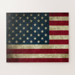 Amerikaanse vlag legpuzzel<br><div class="desc">Grootte: 16 x 20-inch puzzel met cadeaudoos, 56 overmaatse artikelen Het zijn altijd de kleine stukjes die het grote afbeelding maken! Maak favoriete herinneringen, design en citaten een geweldig spel door je eigen puzzel te maken. Deze puzzels zijn gemaakt van stevige kartonnen dozen en zijn op een spaanplaat gemonteerd en...</div>