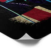 Amerikaanse vlag Leonard Cohen  Amerikaanse vlag Poster (Hoek)