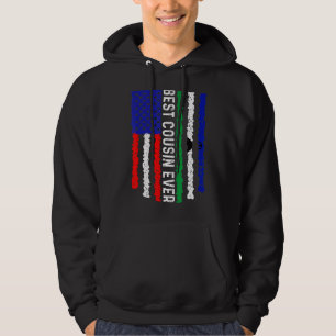 Amerikaanse vlag Lesotho vlag Beste neef ooit fami Hoodie