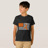 Amerikaanse vlag leukemie en multiple sclerose rib t-shirt (Voorkant volledig)