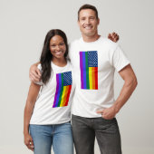 Amerikaanse vlag LGBT Pride Rainbow T-shirt (Unisex)