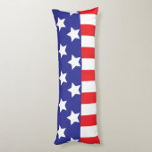 Amerikaanse vlag lichaamskussen (Achterkant (Verticaal))