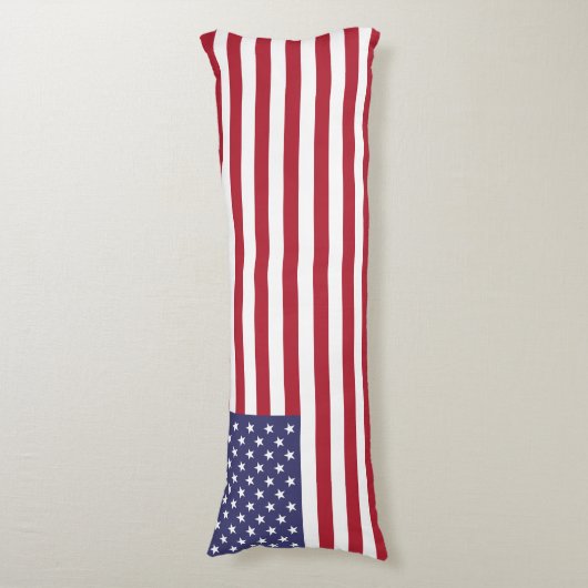 Amerikaanse vlag lichaamskussen (Voorkant Verticaal)