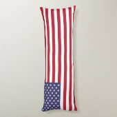 Amerikaanse vlag lichaamskussen (Achterkant (Verticaal))