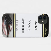 Amerikaanse vlag Lichtgrens Case-Mate iPhone Case (Achterkant (horizontaal))