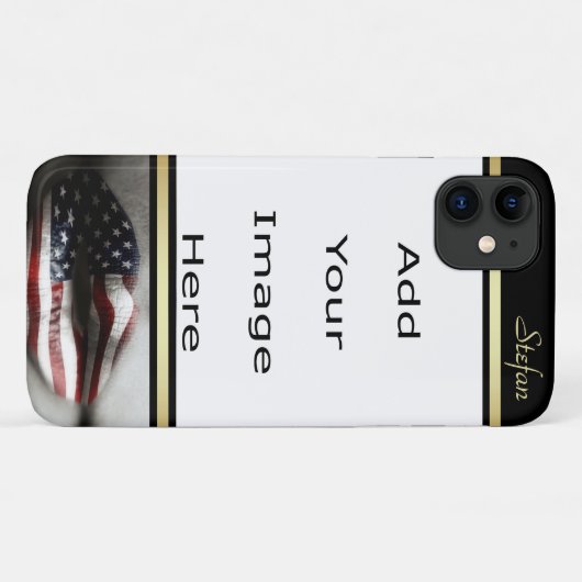 Amerikaanse vlag Lichtgrens Case-Mate iPhone Case (Achterkant (horizontaal))
