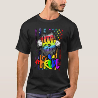 Amerikaanse vlag liefde is liefde lgbt gay pride m t-shirt