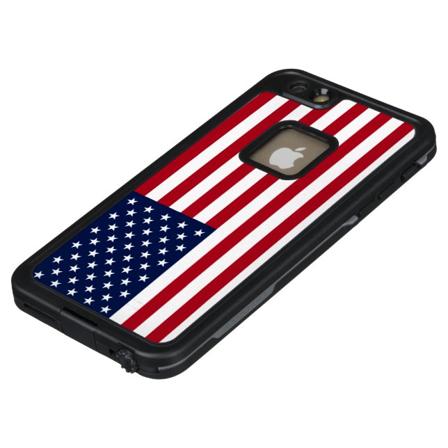 Amerikaanse vlag LifeProof iPhone hoesje (Top)