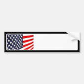 Amerikaanse vlag Light Display Bumpersticker (Voorkant)