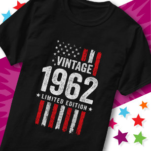 Amerikaanse Vlag Limited Edition Stars Vintage 196 T-shirt