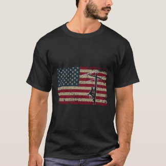 Amerikaanse vlag Lineman Gift I Patriotic Electric T-shirt