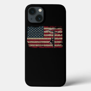 Amerikaanse vlag Lineman Patriotic Electricia Gift Case-Mate iPhone Case