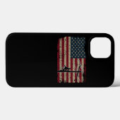 Amerikaanse vlag Lineman Patriotic Electricia Gift Case-Mate iPhone Case (Achterkant (horizontaal))