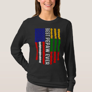 Amerikaanse vlag Litouwen vlag Beste pepaw ooit be T-shirt