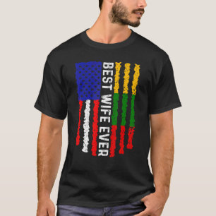 Amerikaanse vlag Litouwen vlag Beste vrouw van elk T-shirt