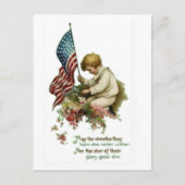  Amerikaanse vlag Little Boy Briefkaart (Voorkant)