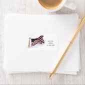 Amerikaanse vlag Long May It Wave Etiket (Insitu)