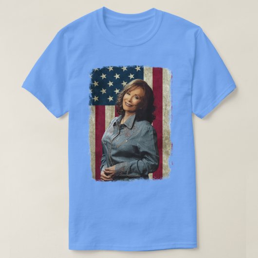  Amerikaanse vlag Loretta Lynn Legend T-shirt (Design voorkant)