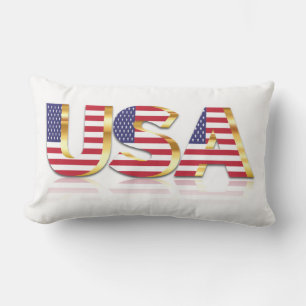 Amerikaanse vlag Lumbar Pillow USA Kussen