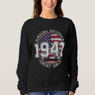 Amerikaanse vlag maakt Amerika geweldig sinds 1947 Trui