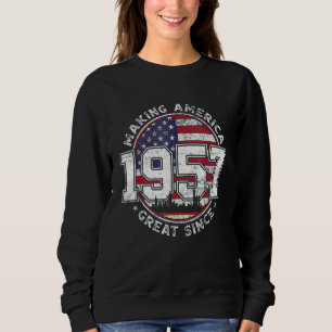 Amerikaanse vlag maakt Amerika geweldig sinds 1957 Trui