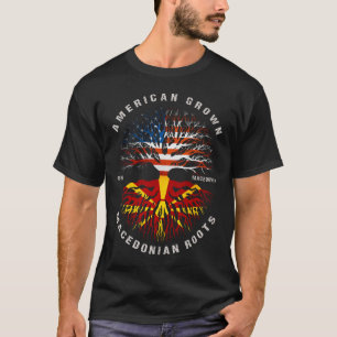 Amerikaanse vlag Macedonië T-shirt