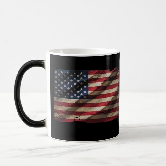 Amerikaanse vlag magie morphing koffie Mok (Links)