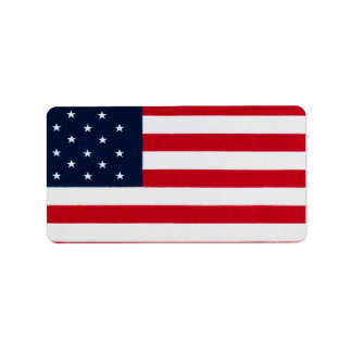 Amerikaanse Vlag Magisch Vlag Etiket