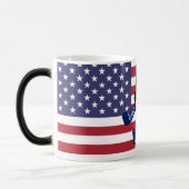 Amerikaanse vlag magische mok (Links)