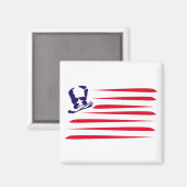 Amerikaanse vlag magneet (Voorkant / Achterkant)