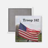 Amerikaanse vlag magneet (Voorkant / Achterkant)