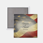 Amerikaanse vlag magneet (Voorkant / Achterkant)