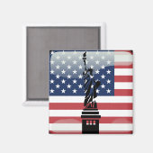 Amerikaanse vlag magneet (Voorkant / Achterkant)