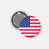 Amerikaanse vlag Magnet Gift (Voorkant / Achterkant)