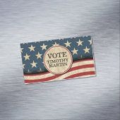 Amerikaanse vlag magnetisch visitekaartje (Voorbeeld)