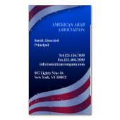 Amerikaanse vlag magnetisch visitekaartje (Voorkant Verticaal)