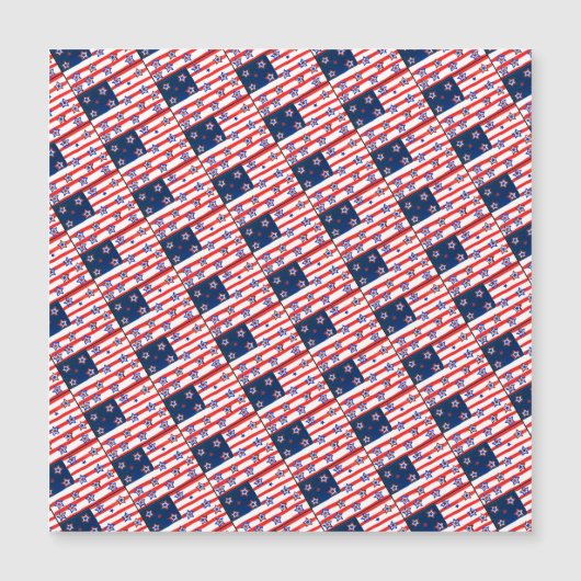 Amerikaanse vlag Magnetische Kaart (Voorkant)