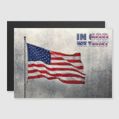 Amerikaanse vlag Magnetische Kaart (Voorkant / Achterkant)