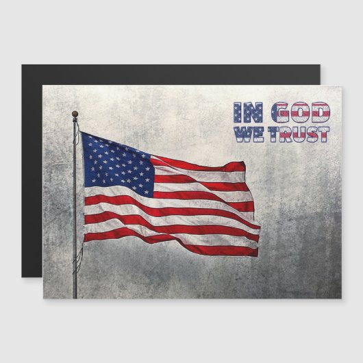 Amerikaanse vlag Magnetische Kaart (Voorkant / Achterkant)