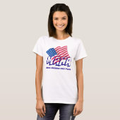 Amerikaanse vlag MAHA MAKE AMERIKA HOLY OPNIEUW T-shirt (Voorkant volledig)