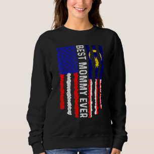Amerikaanse vlag Maleisië vlagt de beste mammie oo Trui